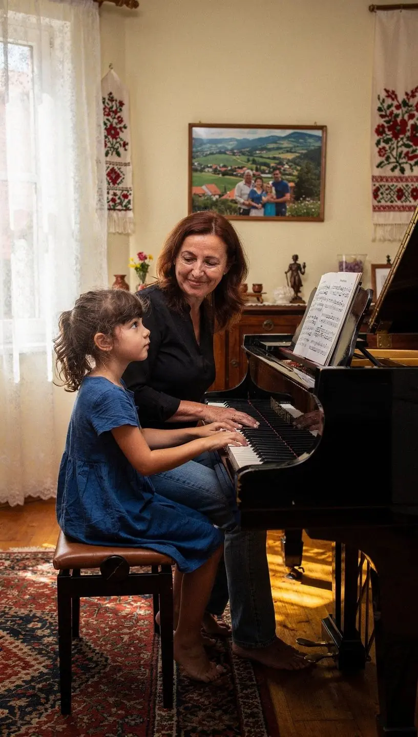 Zongorakották és billentyűs technikák bemutatása a tanulás során.