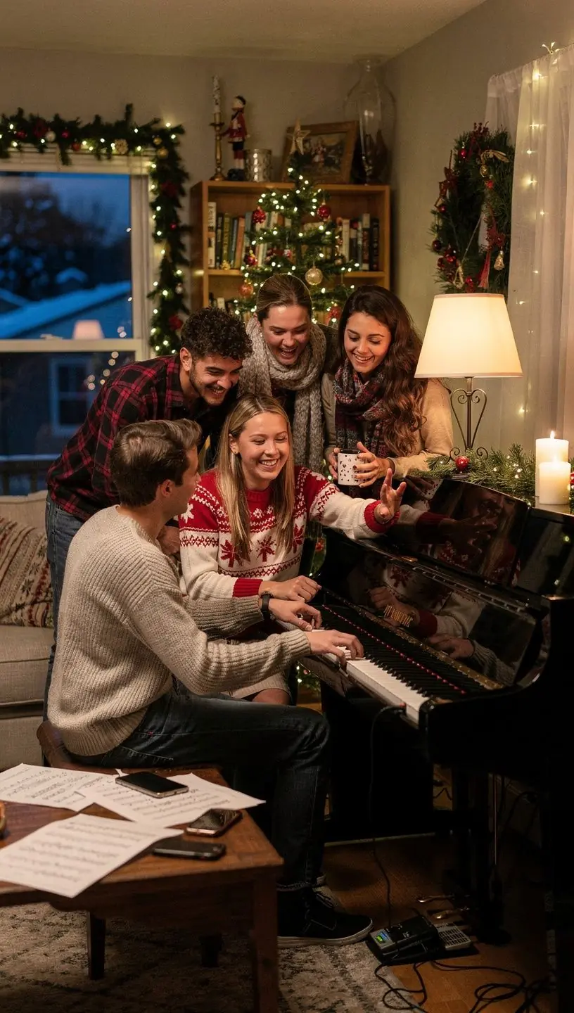 Zongoratanár, aki jazz stílusban játszik, miközben diákok figyelnek.